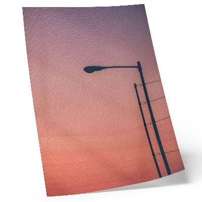 Affisch Minimalistisk lampa romantisk solnedgång modernitet