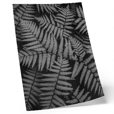 Hållbar väggposter Sensuell ormbunke i svartvitt, symmetri, elegans