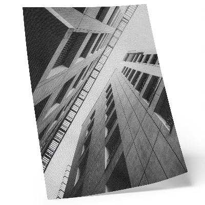 Hållbar väggposter Modern arkitektur med geometriska linjer