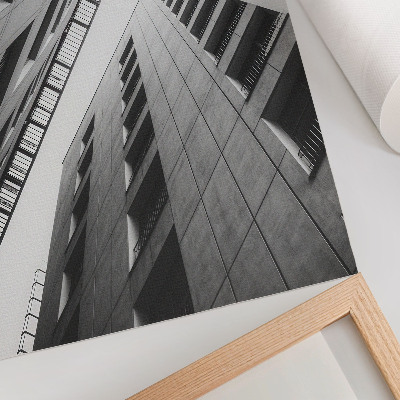 Hållbar väggposter Modern arkitektur med geometriska linjer