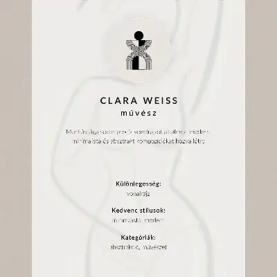 Hållbar väggposter minimalistisk silhuett av en kvinna mot en beige bakgrund