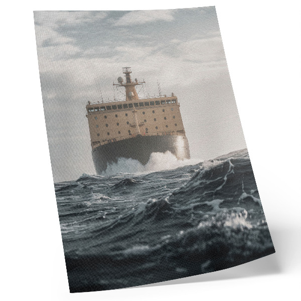 Hållbar väggposter Fartyg till sjöss Minimalism Harmoni och majestät