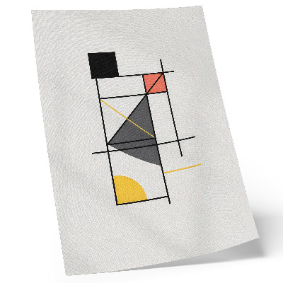Hållbar väggposter Geometriska mönster linjer former modern stil