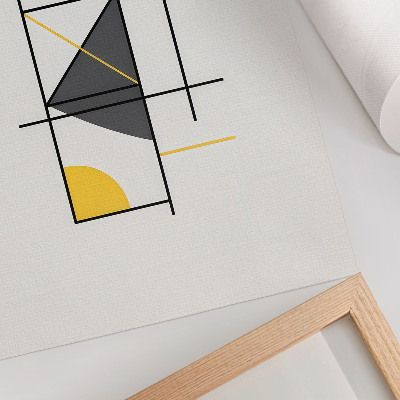 Hållbar väggposter Geometriska mönster linjer former modern stil