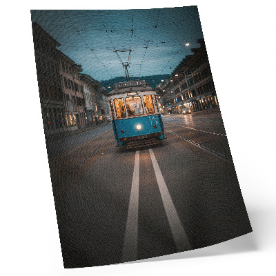 Poster Kvällens spårvagnsljus retro energi