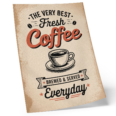 Affisch Retro stil café atmosfär kopp