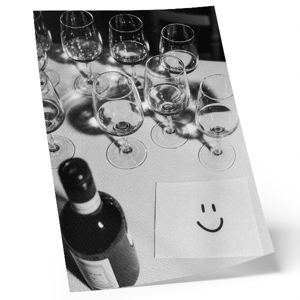 Poster Chic elegans i svartvitt.