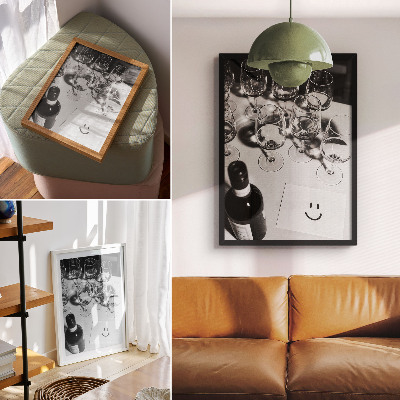 Poster Chic elegans i svartvitt.