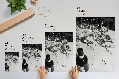 Poster Chic elegans i svartvitt.