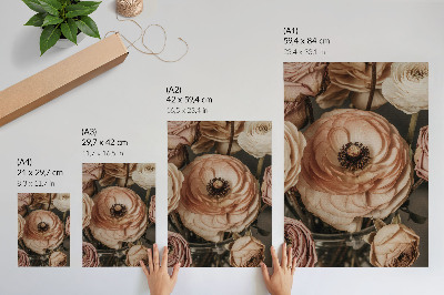 Poster Pastellblommor elegans harmoni sensualitet
