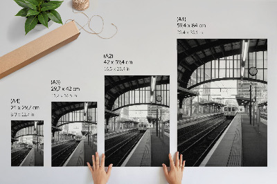 Poster Modernitet, struktur, rum, symmetri, rytm