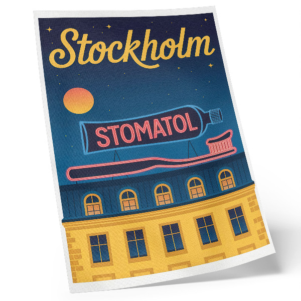 Dekorativ väggaffisch Neonskylt modern konstruktion nattlampa
