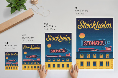Dekorativ väggaffisch Neonskylt modern konstruktion nattlampa