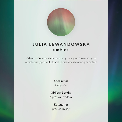 Hållbar väggposter Aurora Borealis över ett nattlandskap fullt av stjärnor