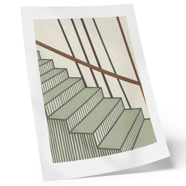 Poster Trappgeometri dynamik minimalism elegans