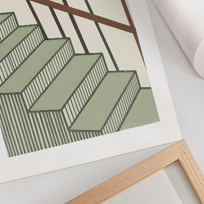 Poster Trappgeometri dynamik minimalism elegans