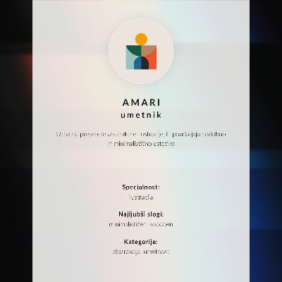 Poster Minimalistiska kontraster, dynamik, röd accent