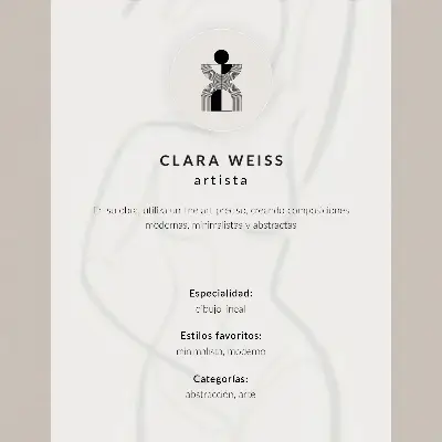 Poster minimalistisk handlinje med modern elegans