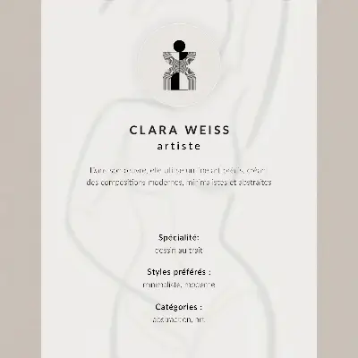 Poster minimalistisk handlinje med modern elegans