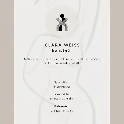 Poster minimalistisk handlinje med modern elegans