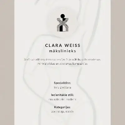 Poster minimalistisk handlinje med modern elegans