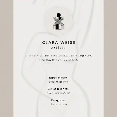 Poster minimalistisk handlinje med modern elegans
