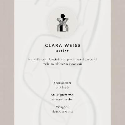 Poster Minimalistisk handlinje elegans modernitet