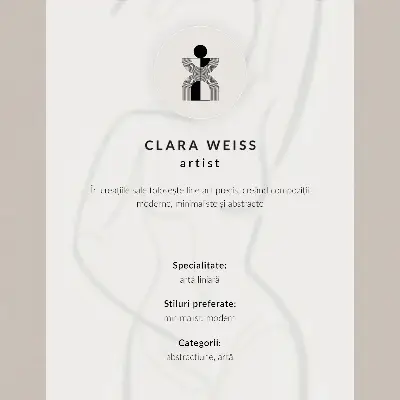 Poster minimalistisk handlinje med modern elegans