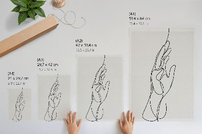 Poster Minimalistisk handlinje elegans modernitet