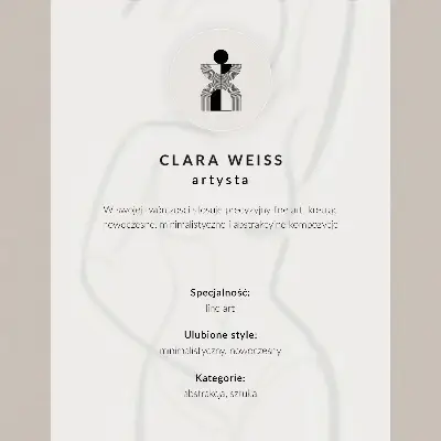 Poster minimalistisk handlinje med modern elegans