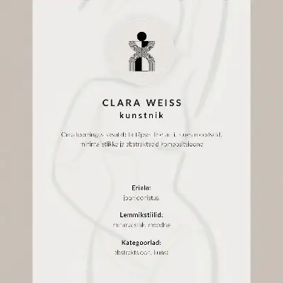 Poster minimalistisk handlinje med modern elegans