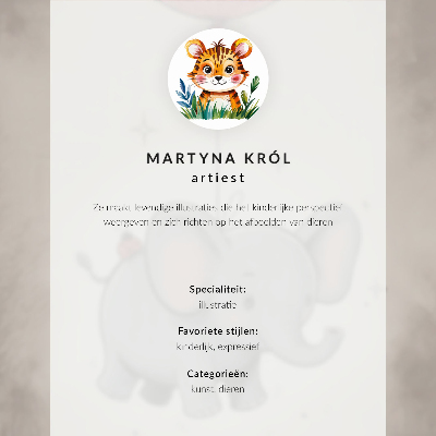 Dekorativ väggaffisch Elefant med ballong barnglädje rosa