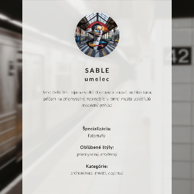 Hållbar väggposter Tåg modern bro himmelsblå katt