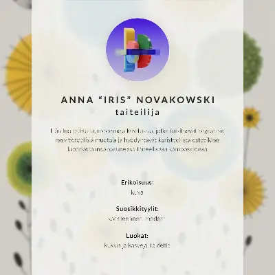 Dekorativ väggposter färgglada cirklar med tunna linjer i modern stil