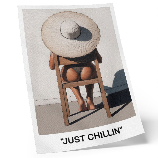 Poster Minimalistisk designhatt för en avkopplande atmosfär