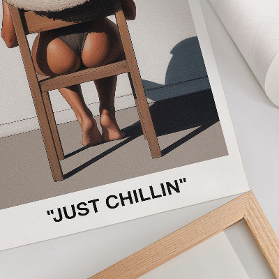 Poster Minimalistisk designhatt för en avkopplande atmosfär
