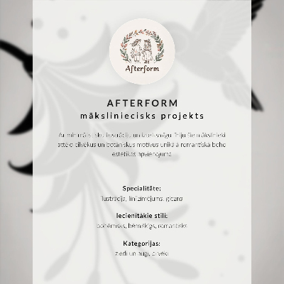 Poster Geometriska blommor pastellfärger moderna