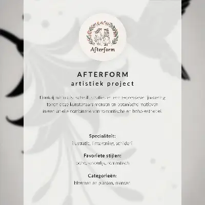 Poster med geometriska blommor i pastellfärger