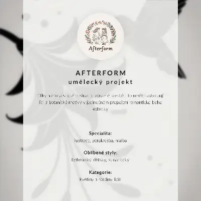Poster med geometriska blommor i pastellfärger