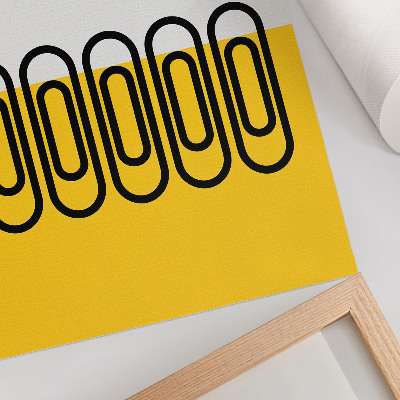 Hållbar väggposter Rena geometriska linjer och kontrasterande färger