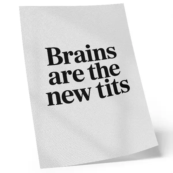 Poster med inspirerande budskap och kontrasterande typografi