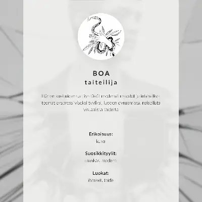 Hållbar väggposter minimalistisk figur under en mörk bäck