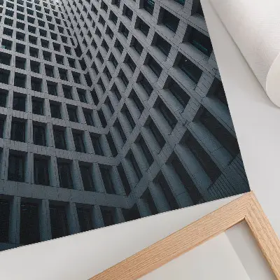 Väggposter modern arkitektur med vertikala linjer