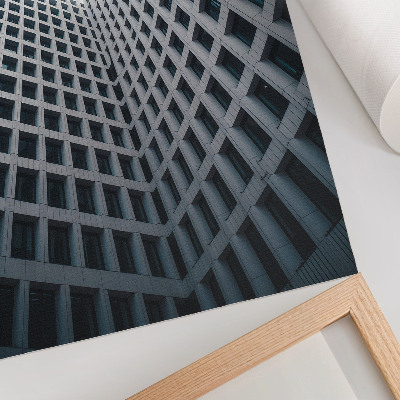 Hållbar väggposter Modern arkitektur vertikala linjer