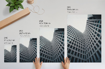 Hållbar väggposter Modern arkitektur vertikala linjer