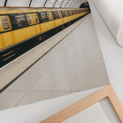 Dekorativ väggaffisch Modern tunnelbana, smidiga linjer, dynamisk