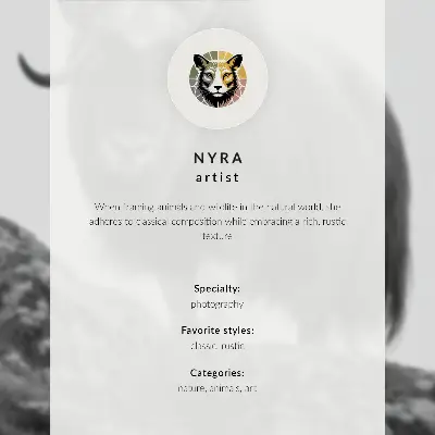 Hållbar väggposter med majestätiska renar i svartvitt
