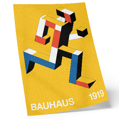 Poster Uttrycksfulla mönster, geometri, färgens dominans, modernitet