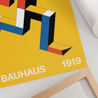 Poster Uttrycksfulla mönster, geometri, färgens dominans, modernitet