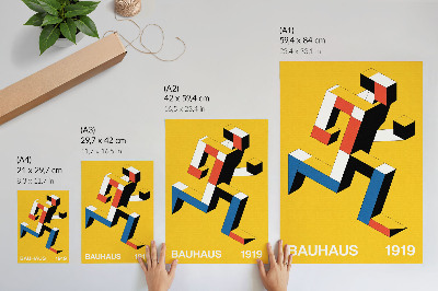 Poster Uttrycksfulla mönster, geometri, färgens dominans, modernitet